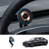 Steering Wheel Magnetic MagSafe Wireless Charging Phone Holder for Tesla Model 3 Highland Standard 2025+ - T-Launch