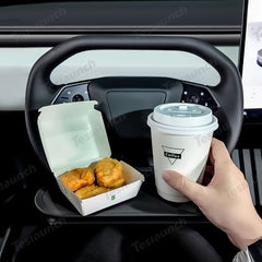 Steering Wheel Tray for Cybertruck - T-Launch