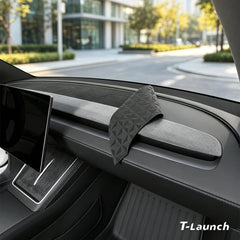 Suede Dashboard Sunshade & Anti-Glare Mat for Tesla Model Y L 2026+ - T-Launch