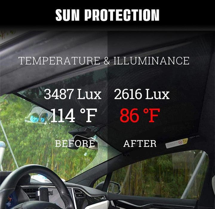 Sunroof Sunshade (Front Sun Visor) for Tesla Model X (2015-2026) Accessories - T-Launch