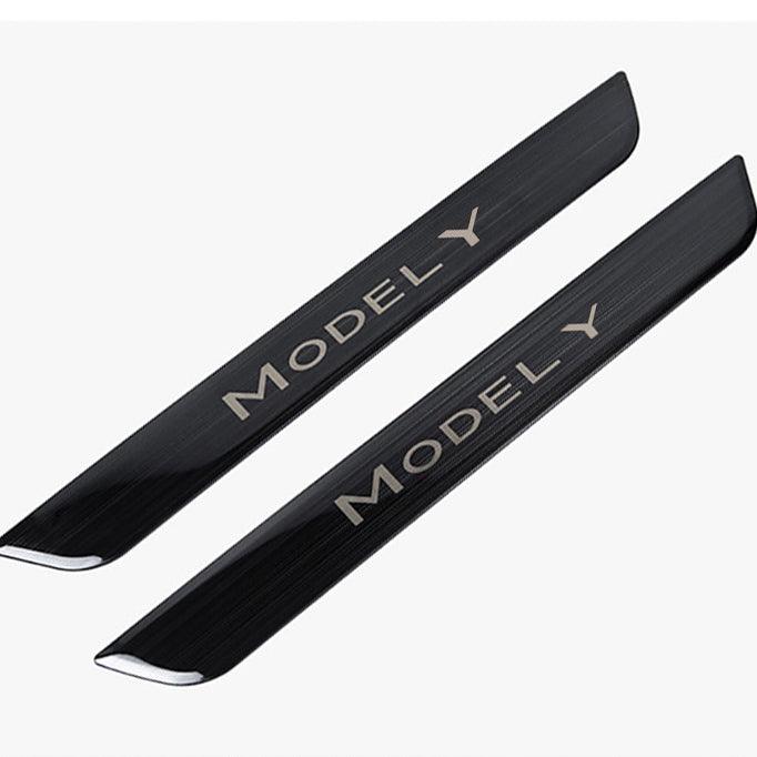 Tesla Model Y Door Sill Covers Vinyl Wrap Protector (2020-2023) - T-Launch