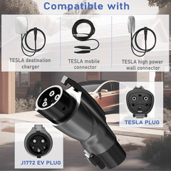 Tesla to J1772 Adapter for Tesla Model 3/Y/S/X/Cybertruck - T-Launch