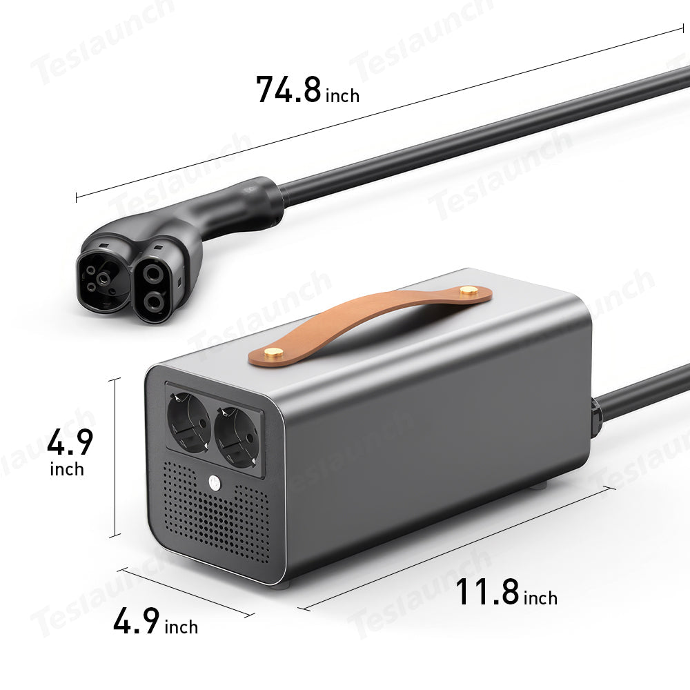 Tesla V2L Adapter & Discharge Device for Model 3/Y/S/X (European Version) - T-Launch