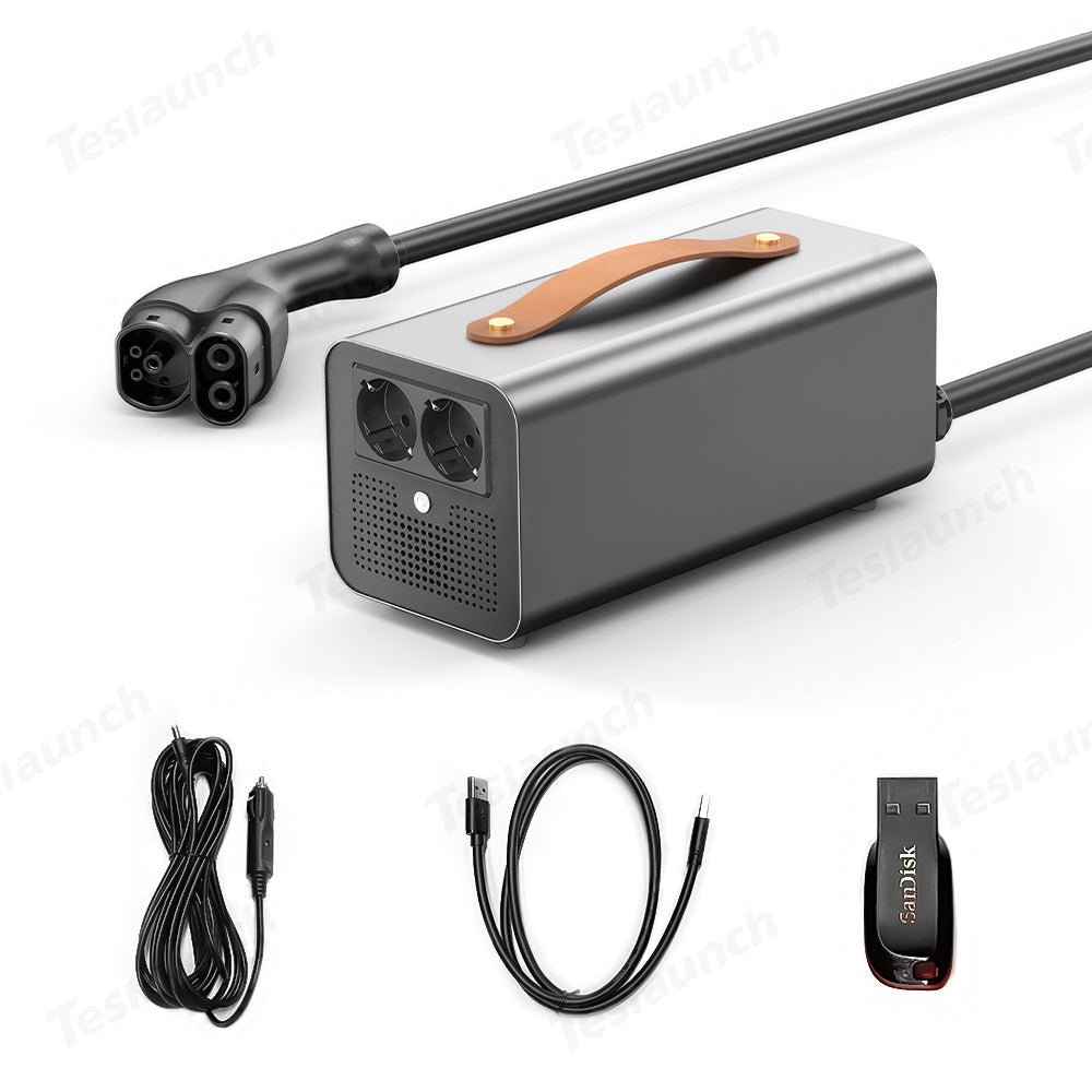 Tesla V2L Adapter & Discharge Device for Model 3/Y/S/X (European Version) - T-Launch