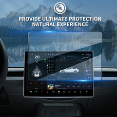 15.4" Front 9H Tempered Glass Screen Protector for Tesla Model 3 Highland Standard 2025+