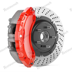 Rød 2021-2024 Model S/X Bremsekaliperdeksler (4stk) for Tesla