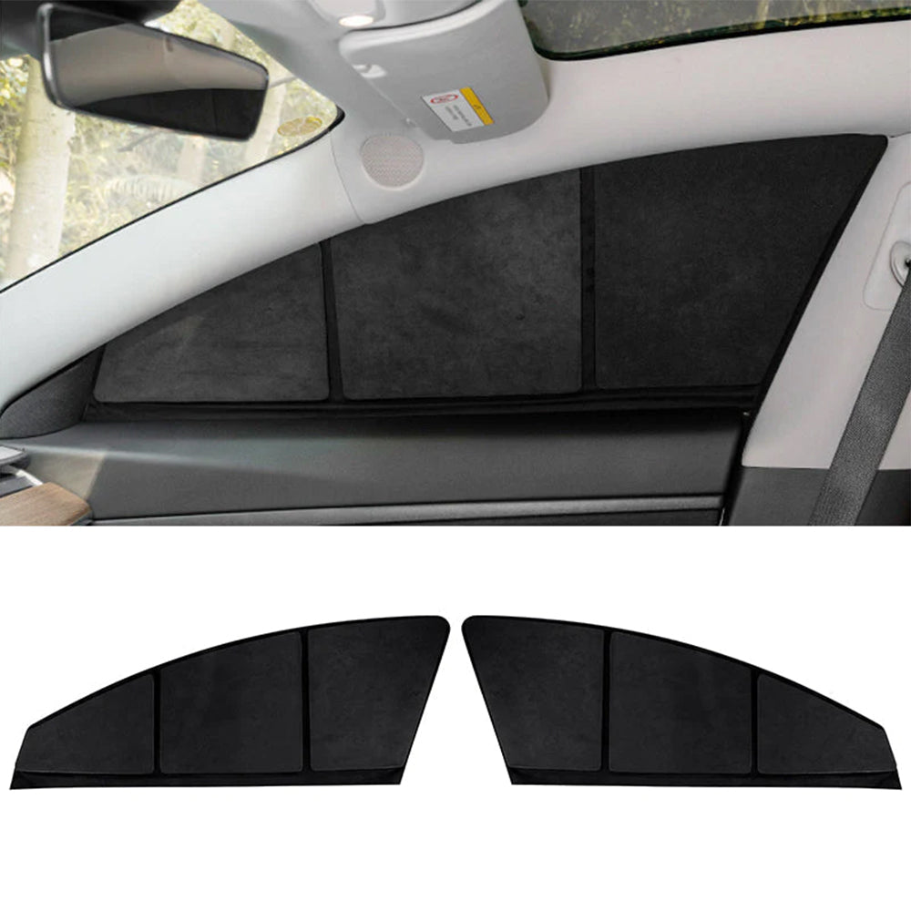 Side Windows Suede Opaque Privacy Sunshades for Tesla Model 3/Y
