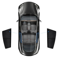 Side Windows Suede Opaque Privacy Sunshades for Tesla Model 3/Y