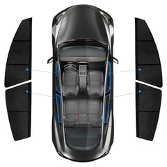 Side Windows Suede Opaque Privacy Sunshades for Tesla Model 3/Y