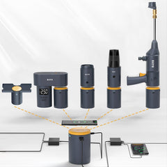 Teslaunch x BAYU All in One Multifunctional Car Kit - Car Washer, Air Pump, Vacuum Cleaner, Glare Flashlight, Mobile Phone Charger - T-Launch