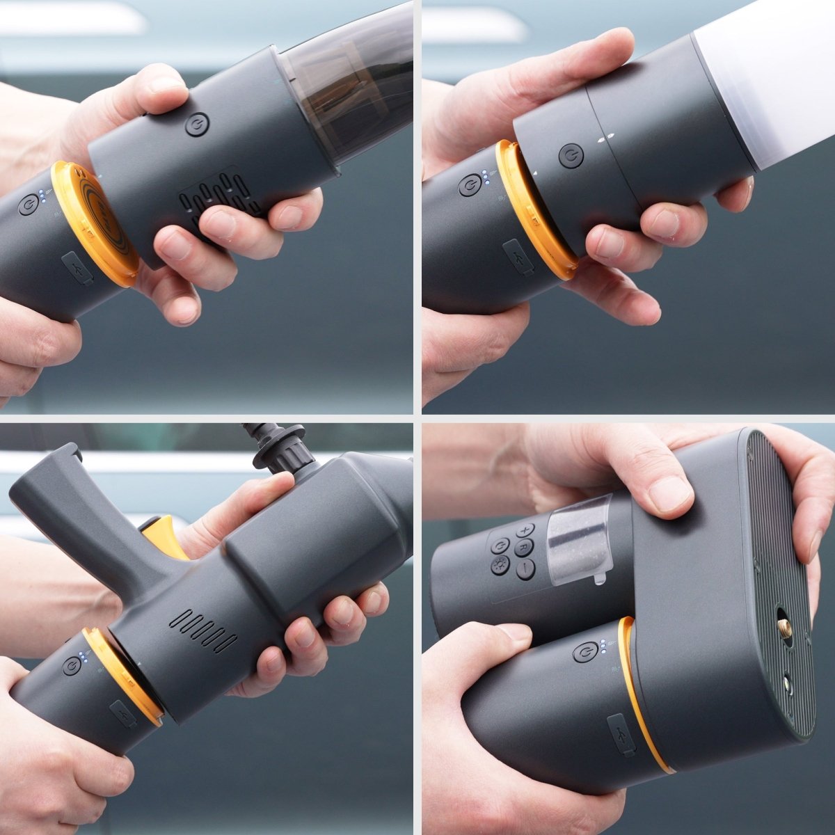 Teslaunch x BAYU All in One Multifunctional Car Kit - Car Washer, Air Pump, Vacuum Cleaner, Glare Flashlight, Mobile Phone Charger - T-Launch