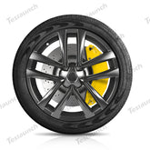 Žlutá 2021–2023 Model S/X Kryty brzdových třmenů (4 ks) pro Tesla