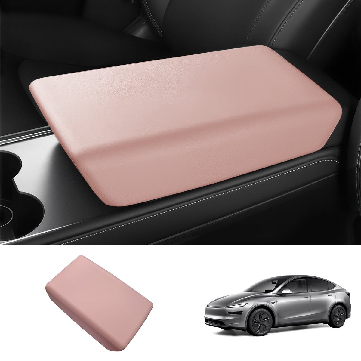 TPE Center Console Armrest Cover for Tesla Model Y Juniper 2025+ - T-Launch