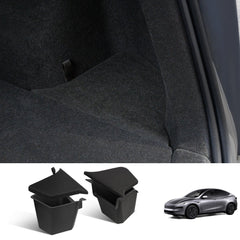 TPE Rear Trunk Side Storage Box for Tesla Model Y Juniper 2025+ (2 Pcs) - T-Launch