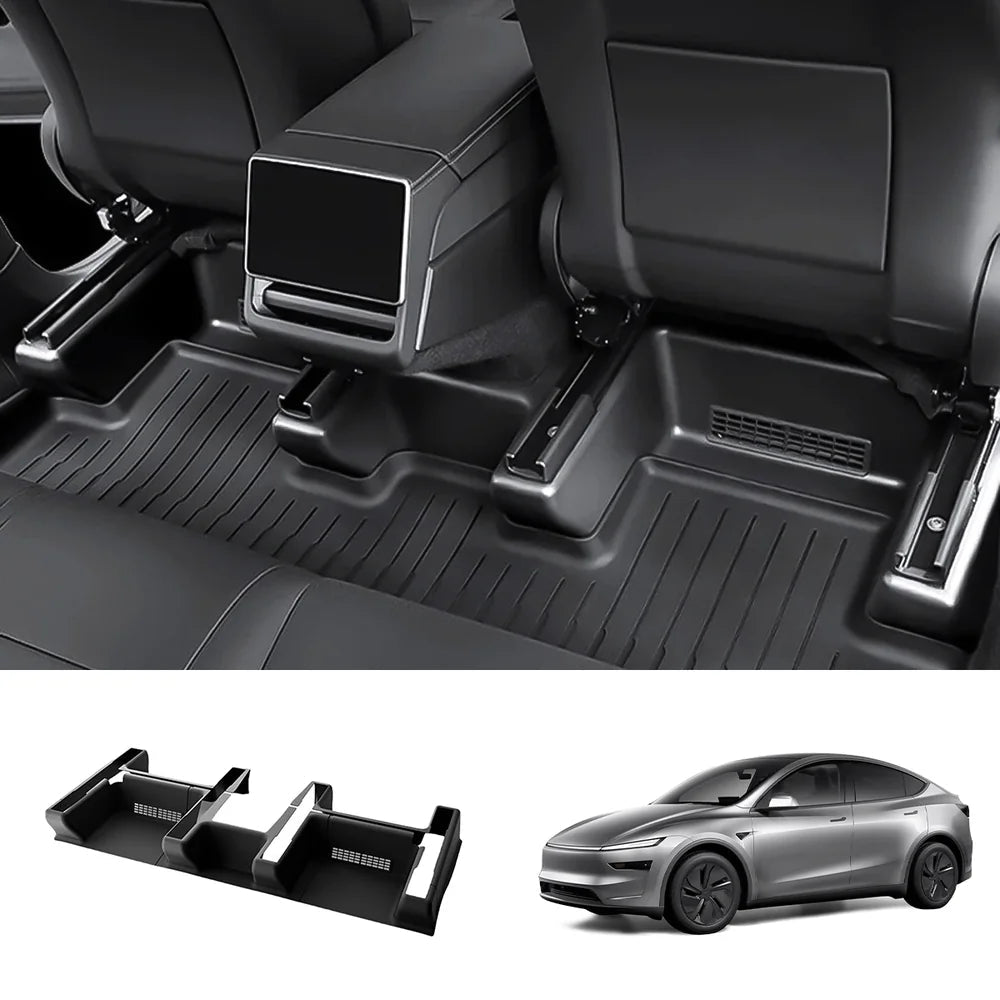 TPE Under-Seat Corner Anti-Kick Covers for Tesla Model Y Juniper 2025+ - T-Launch