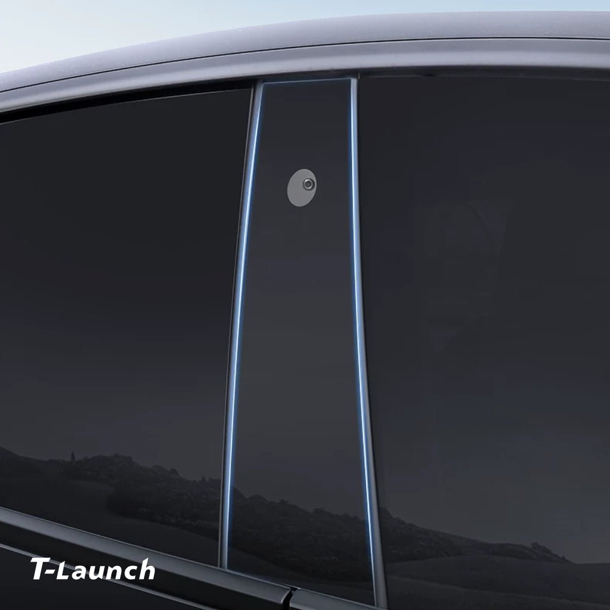 TPU B-Pillar Anti‑Scratch Protective Film for Tesla Model 3/Y 2017+ - T-Launch