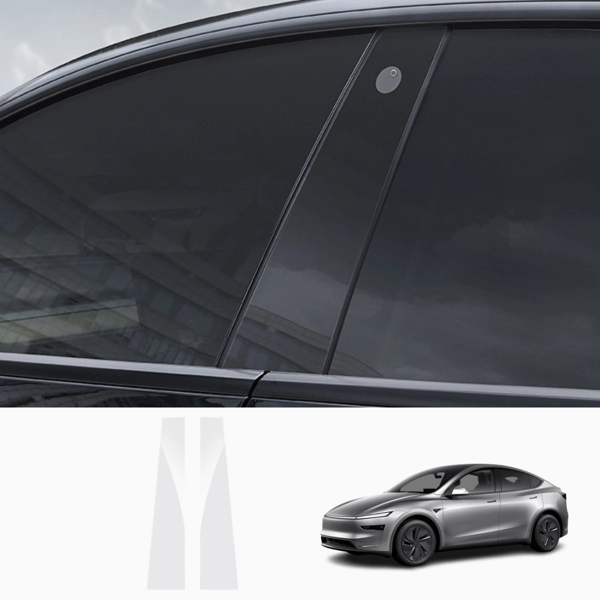 TPU B-Pillar Anti‑Scratch Protective Film for Tesla Model 3/Y 2017+ - T-Launch