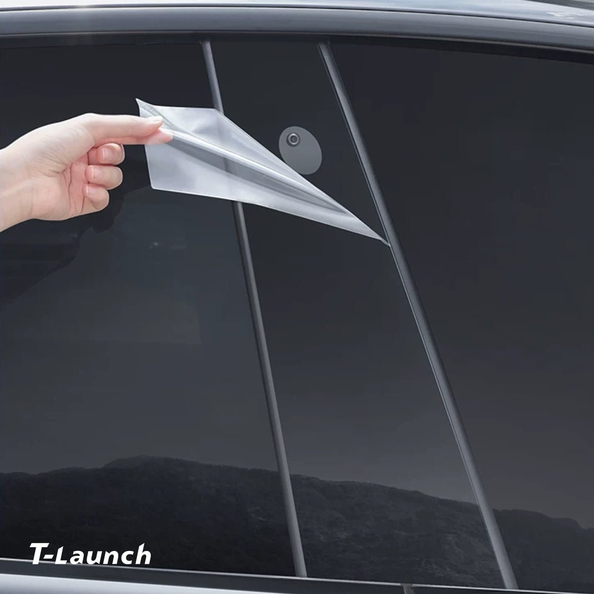 TPU B-Pillar Anti‑Scratch Protective Film for Tesla Model 3/Y 2017+ - T-Launch
