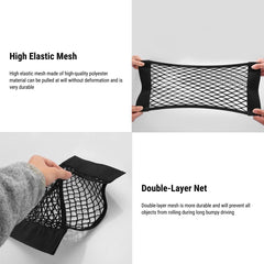 Trunk Mesh Cargo Net Storage Bag Fixed Net Bag For Tesla Model 3/Y/S/X - T-Launch