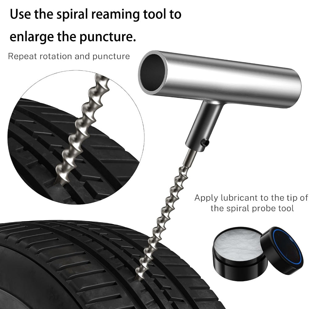 Tubeless Tire Repair Kit - Fits All Cars - T-Launch