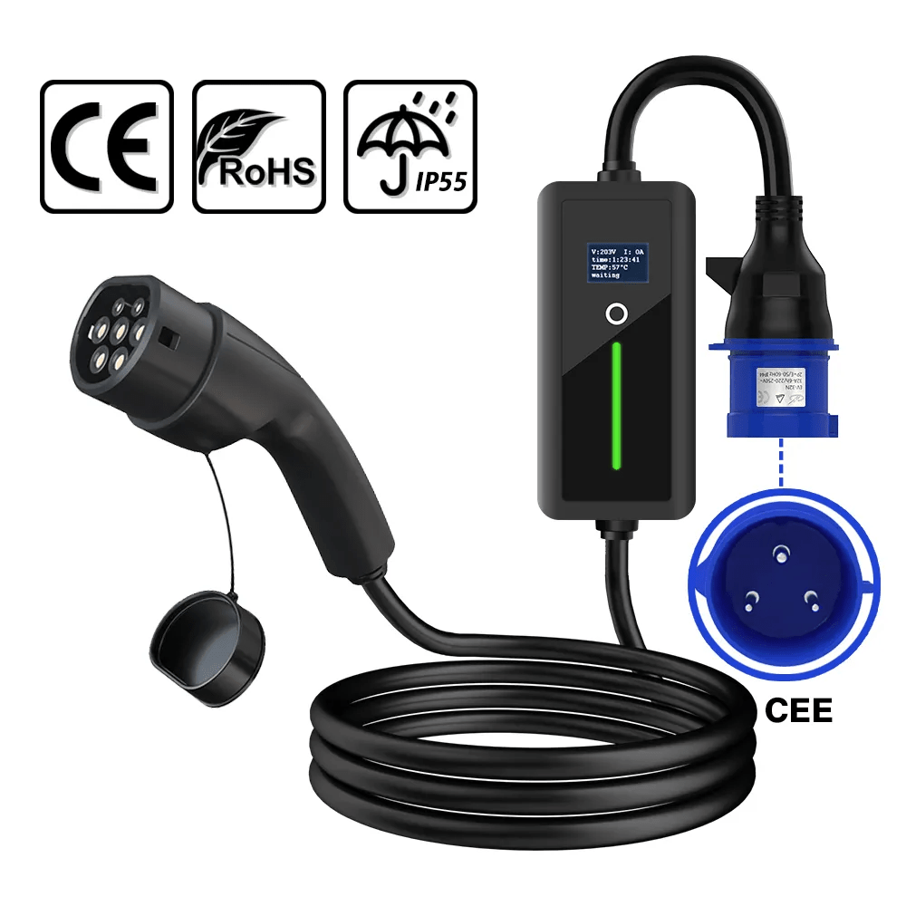 Type 2 AC Portable EV Charger - T-Launch