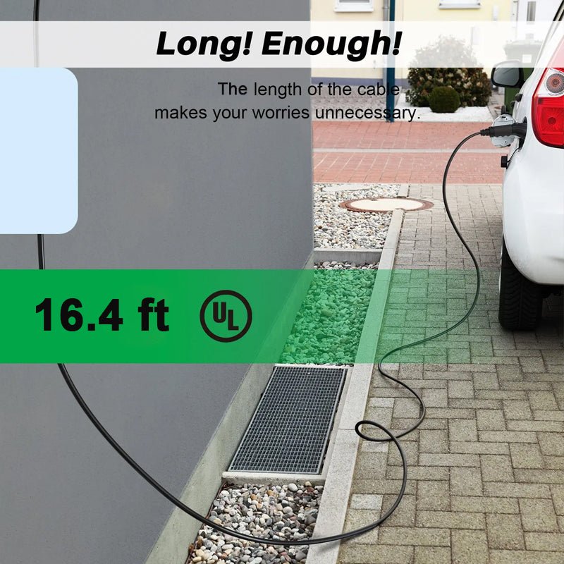 Type 2 Extension Cable - Compatible with All IEC 62196 EV Chargers - T-Launch
