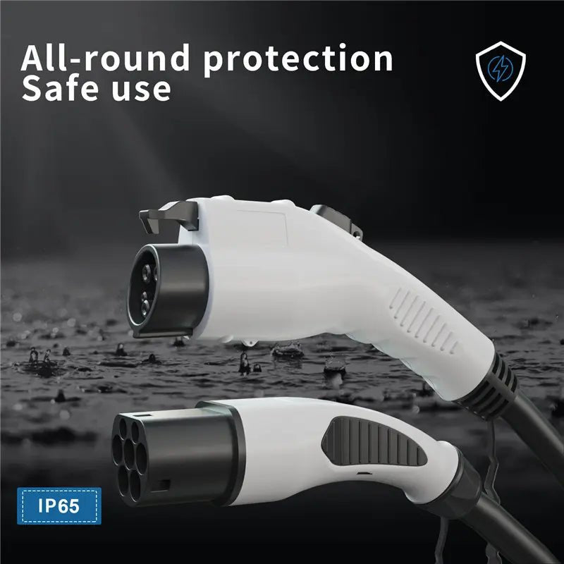 Type 2 Socket to Type 1/J1772 Vehicle EV Charging Cable - T-Launch