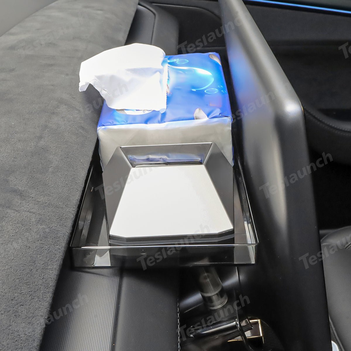Under Central Control Screen Hidden Storage Box with Tray for Tesla Model Y Juniper 2025+ - T-Launch