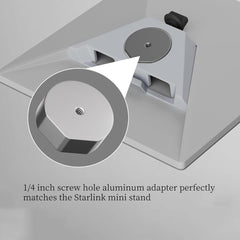 Universal 1/4"-20 Thread Tripod Mount Adapter for Starlink Mini - T-Launch