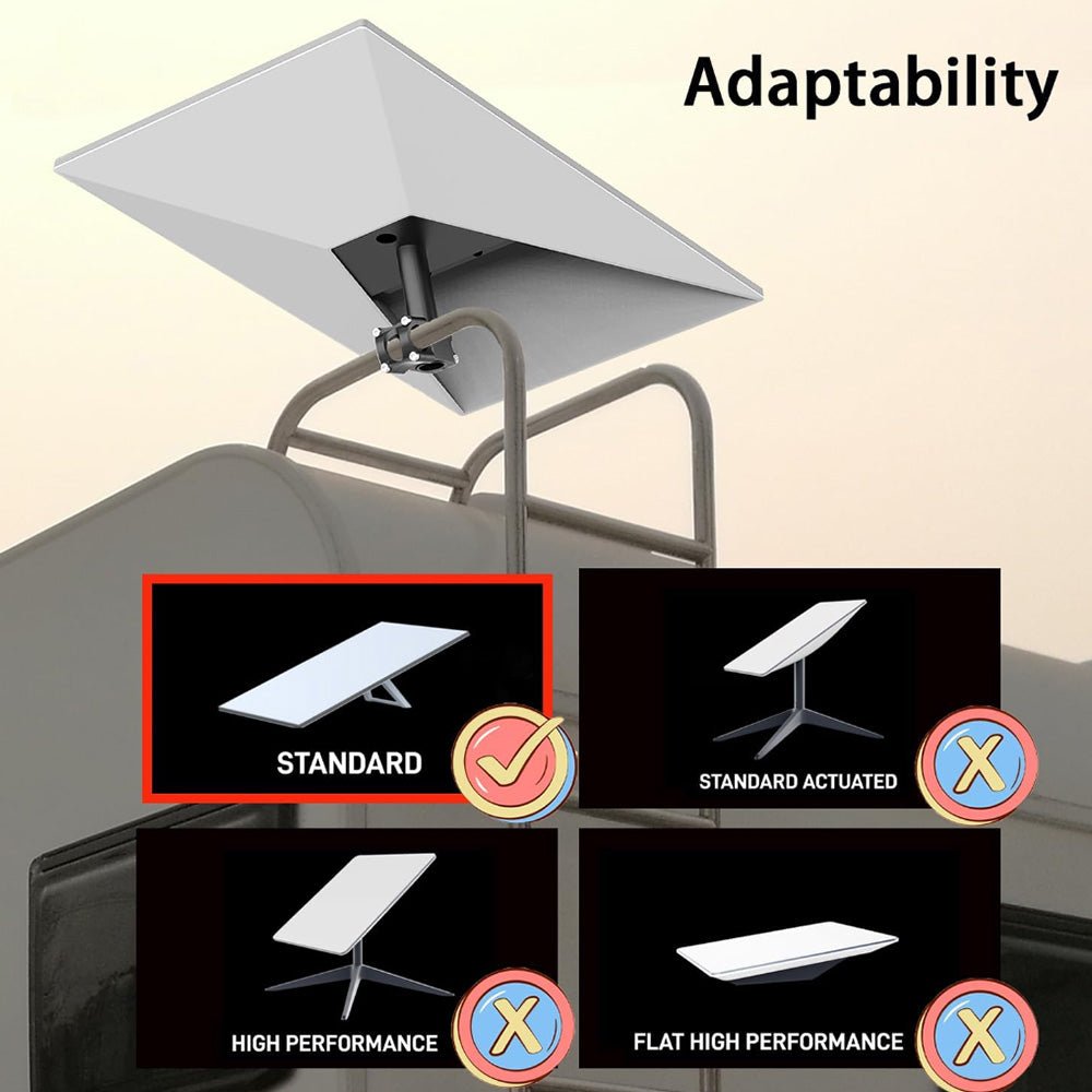 Universal Roof Rack Pole Mount Kit for Starlink Gen 3 - T-Launch
