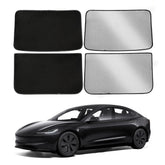 Upgrade Built-In Reflective Ice Crystal + Suede Sunroof Sunshade for Tesla 2024+ Model 3 Highland - T-Launch