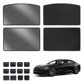 Upgrade Built-in Reflective Sunroof Sunshade for 2021+ Model S- Lightweight Reflective Silver Coated Sun Visor - T-Launch