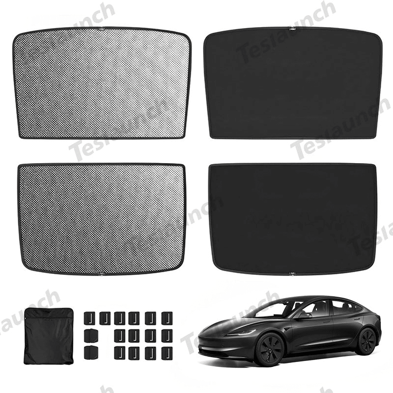 Upgrade Built-in Reflective Sunroof Sunshade for Model Y / Model 3 - T-Launch