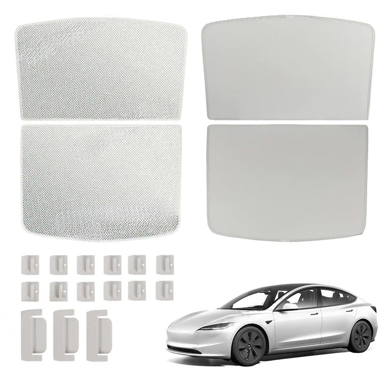 Upgrade Built-in Reflective Sunroof Sunshade for Model Y / Model 3 - T-Launch