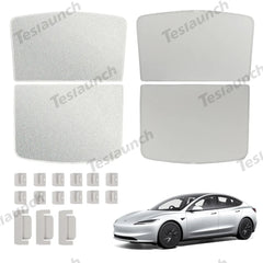 Upgrade Built-in Reflective Sunroof Sunshade for Tesla Model 3 Highland Standard 2025+ - T-Launch