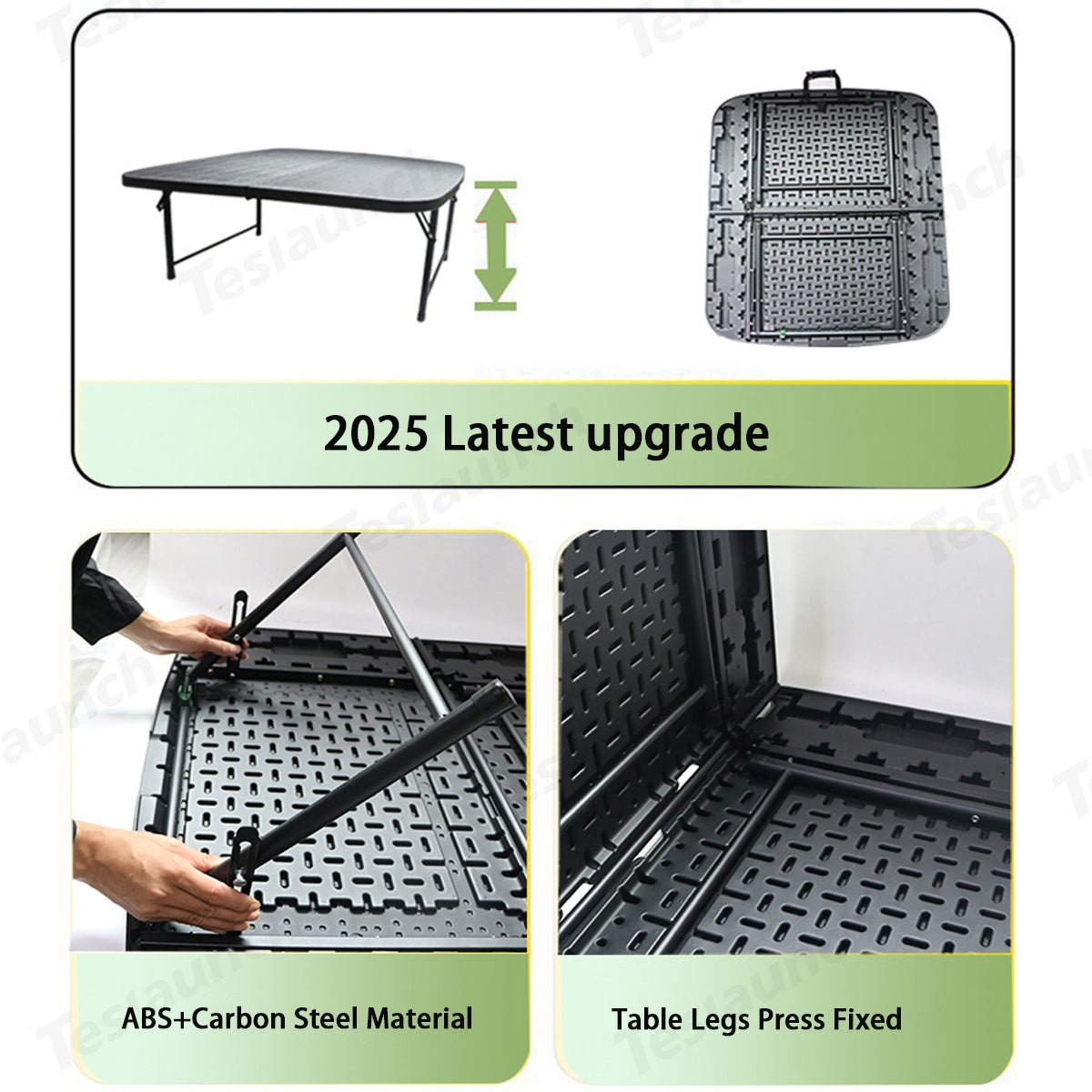Upgraded Camping Folding Table Travel & Trunk Storage for Tesla Model Y Juniper 2025+ - T-Launch
