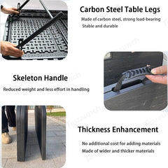 Upgraded Camping Folding Table Travel & Trunk Storage for Tesla Model Y Juniper 2025+ - T-Launch