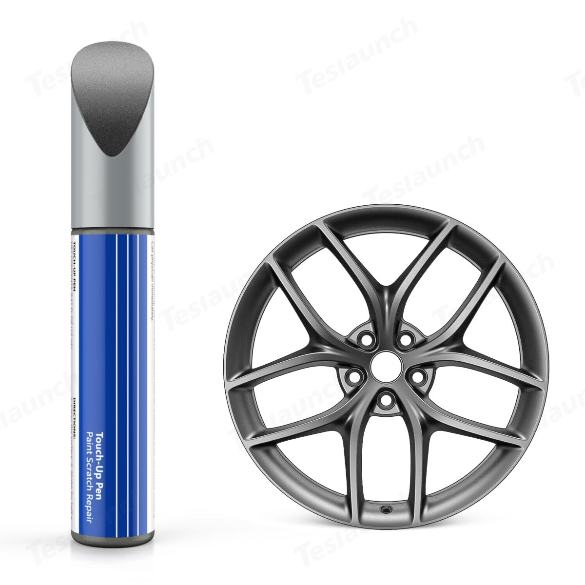 Wheel Rims Touch Up Paint for Tesla 3/Y/S/X/Cybertruck- DIY Curb Rash Repair with Color-matched Touch Up Paint - T-Launch