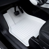White TPE All Weather Floor Mat for Tesla Model 3/Y - T-Launch