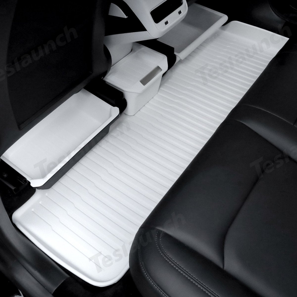 White TPE All Weather Floor Mat for Tesla Model 3/Y - T-Launch