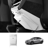 Rear Console Anti-Kick Panel Storage Box for Tesla Model 3/Y 2024+