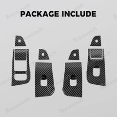 Window & Door Button Trim Cover Set (10 PCS) for 2026 New Tesla Model Y Standard - T-Launch