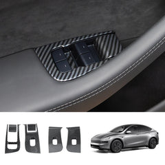 Window & Door Button Trim Cover Set (10 PCS) for Tesla Model Y Juniper 2025+ - T-Launch