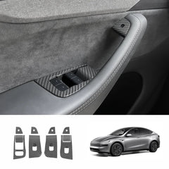 Window & Door Button Trim Cover Set (10 PCS) for Tesla Model Y Juniper 2025+ - T-Launch