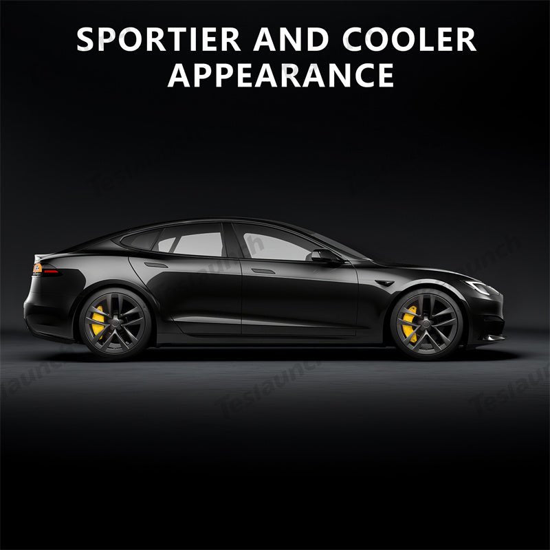 Yellow 2021-2026 Model S/X Brake Caliper Covers (4Pcs) for Tesla - T-Launch
