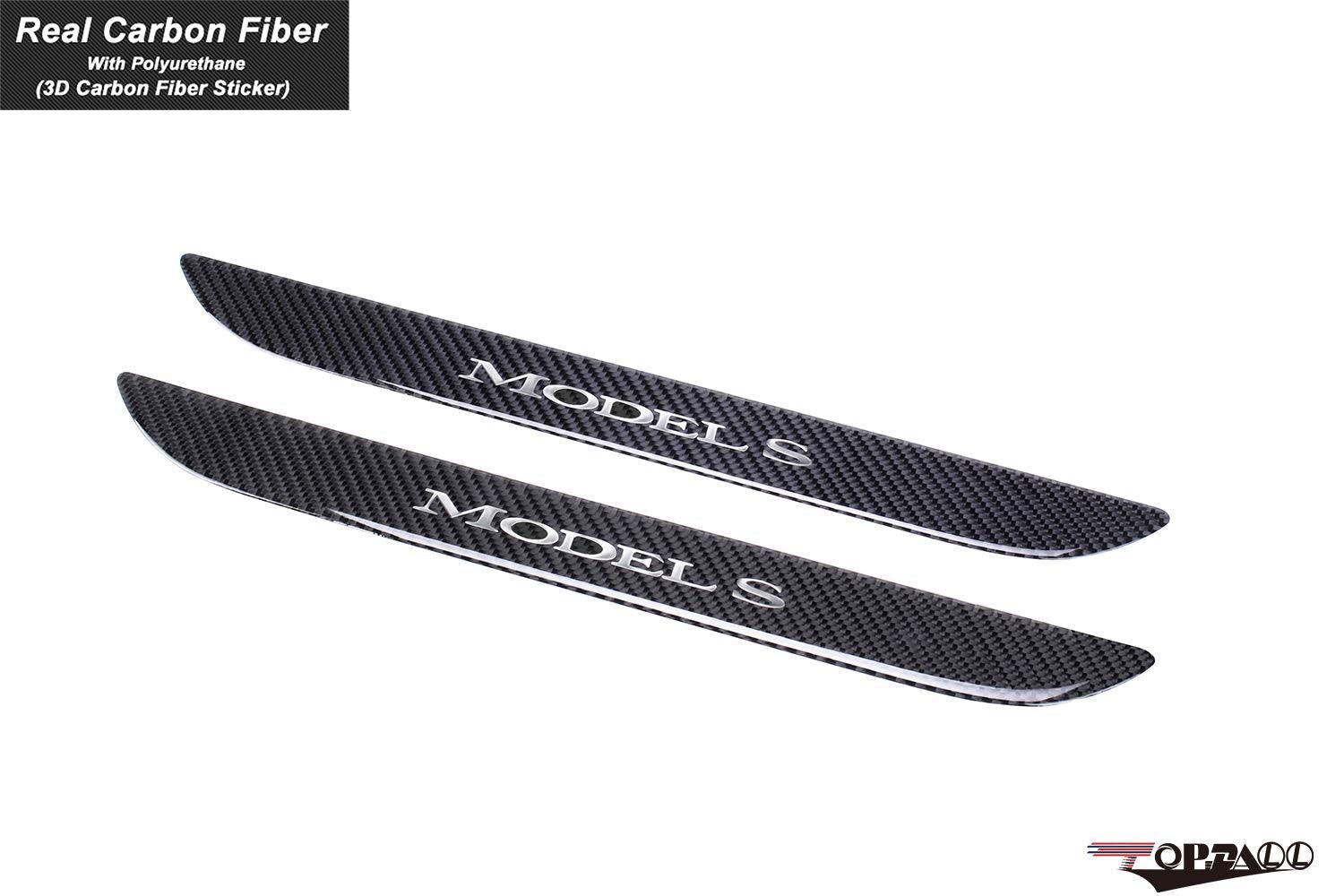 Tesla Carbon Fiber Door Sill Protector Cover For Model S (2016-2020) - TESLAUNCH