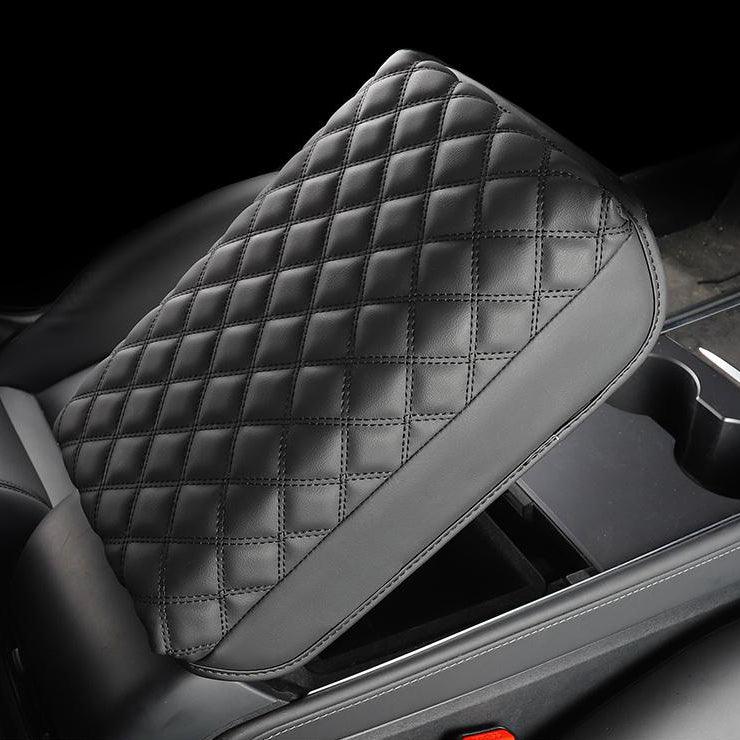 Tesla Model 3 / Y Armrest Leather Cover Soft Material Improves Comfort For Long Distances (2017-2023) - TESLAUNCH