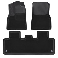 Tesla Model Y Floor Mats All Weather Double Layer Flocking TPE (2020-2023) - TESLAUNCH