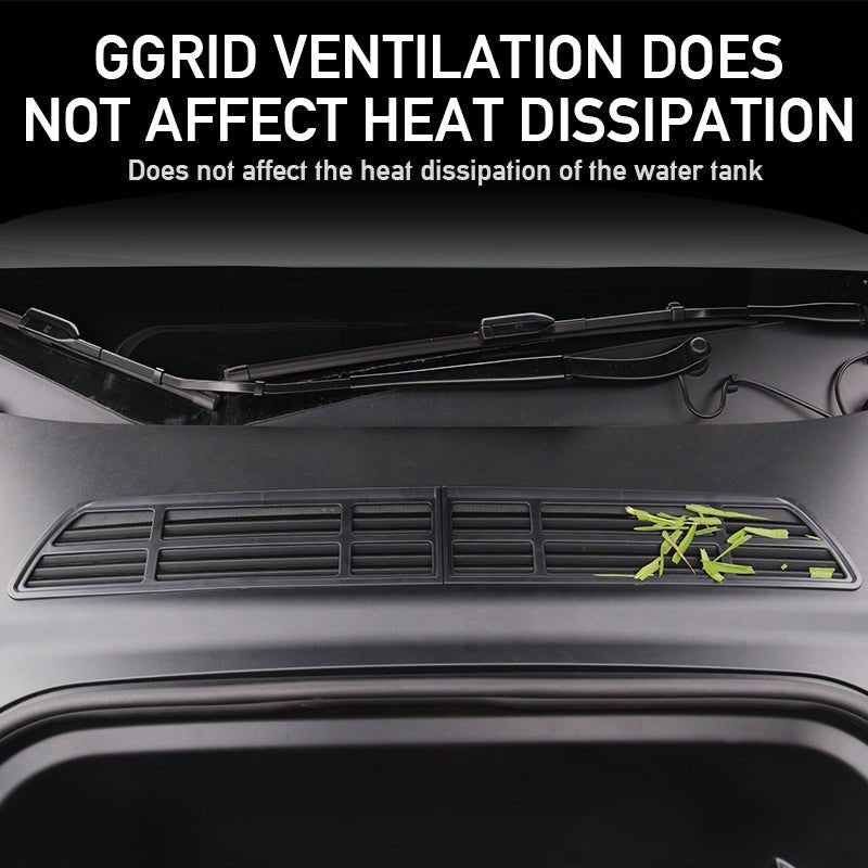 2024+ Model 3 Highland Front Standby Storage Box Cover Air Conditioner Air Inlet Protective Mesh Grill Panel for Tesla - T-Launch