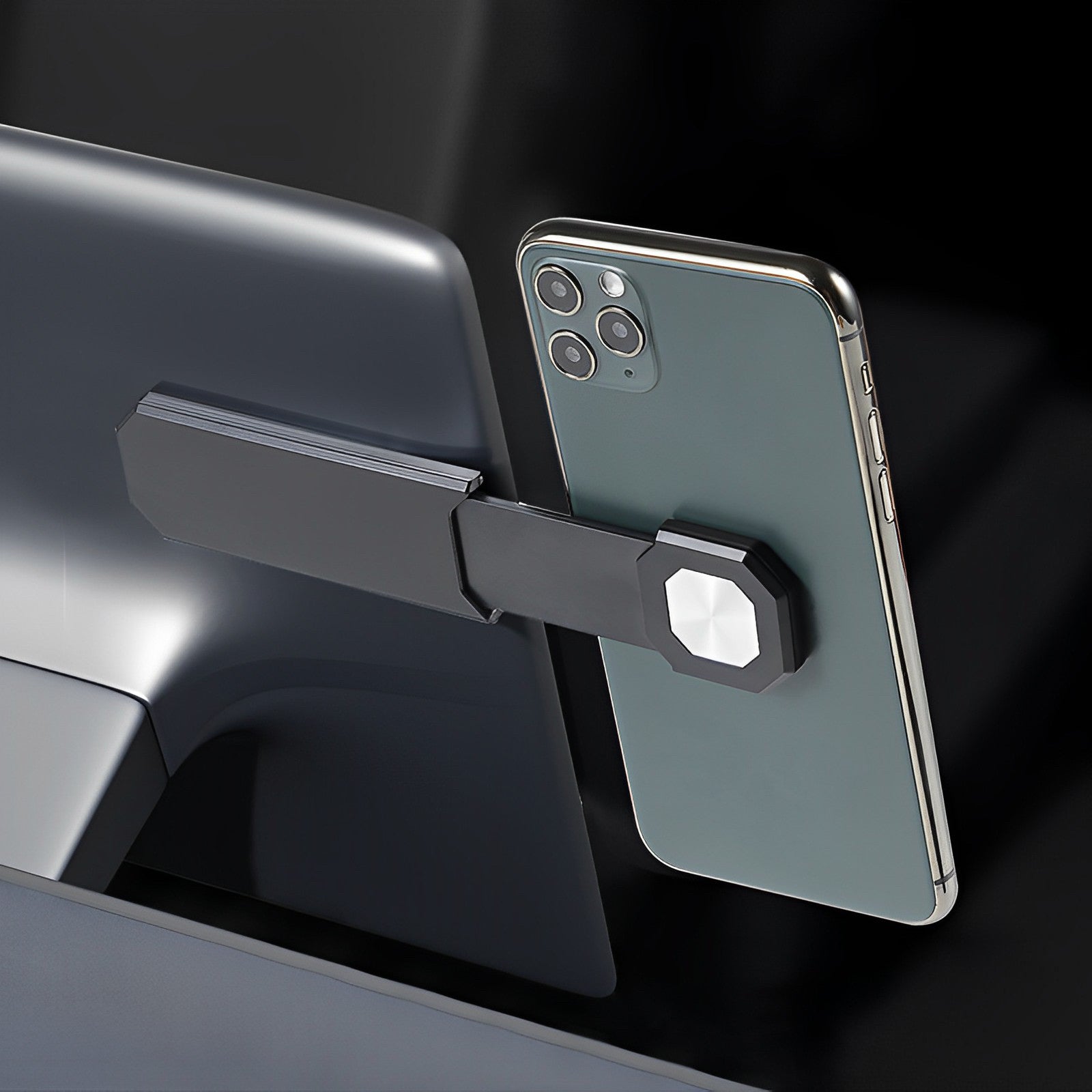 Support de téléphone à ventouse magnétique pour Model 3/Y - Caché derrière  l'écran